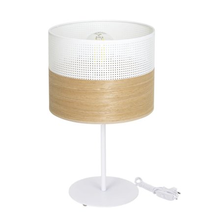 LAMPKA NOCNA STOŁOWA Z ABAŻUREM FORNIR GABINETOWA E27