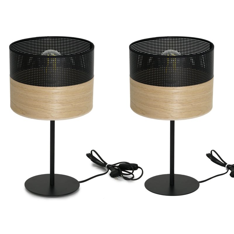 LAMPKA NOCNA STOŁOWA Z ABAŻUREM FORNIR GABINETOWA E27