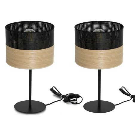 LAMPKA NOCNA STOŁOWA Z ABAŻUREM FORNIR GABINETOWA E27