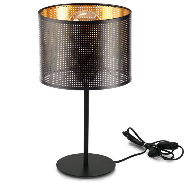 LAMPKA NOCNA STOŁOWA BIURKOWA AŻUROWA Z DZIURKAMI