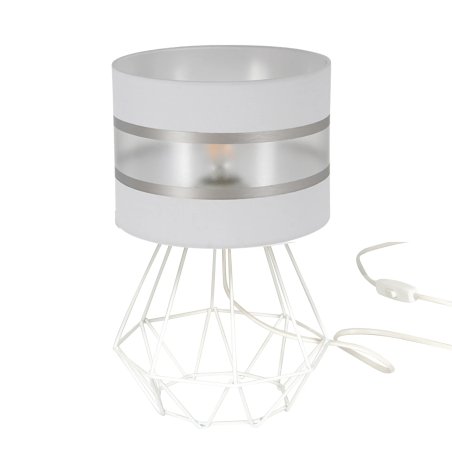 LAMPKA NOCNA STOŁOWA BIURKOWA DIAMENT Z ABAŻUREM