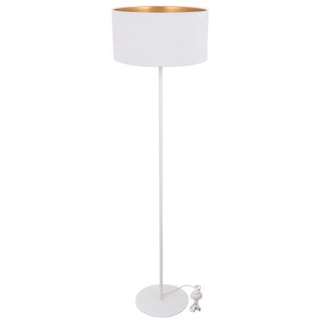 WELUROWA NOWOCZESNA LAMPA STOJĄCA ABAŻUR WALEC LED E27