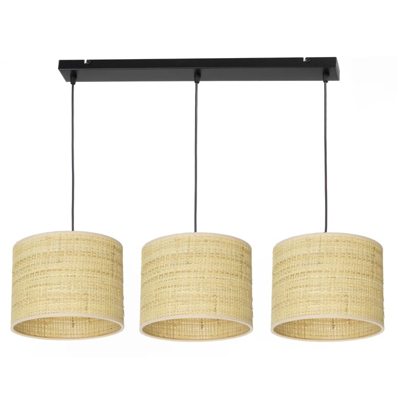 LAMPA WISZĄCA SUFITOWA ABAŻUR RATAN RATTAN BOHO LED