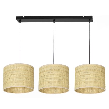 LAMPA WISZĄCA SUFITOWA ABAŻUR RATAN RATTAN BOHO LED
