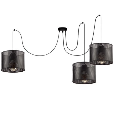 AŻUROWA LAMPA SUFITOWA SPIDER ABAŻUR Z DZIURKAMI 3-pkt / 5-pkt / 20cm / 30 cm