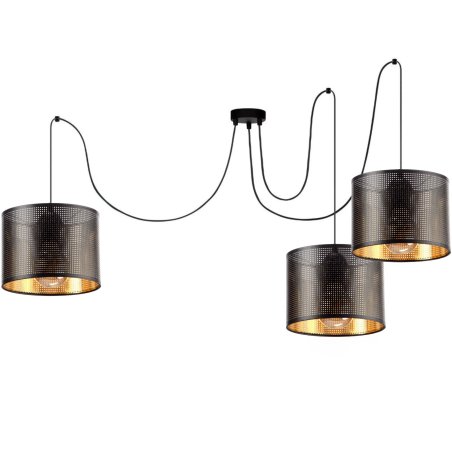 AŻUROWA LAMPA SUFITOWA SPIDER ABAŻUR Z DZIURKAMI 3-pkt / 5-pkt / 20cm / 30 cm