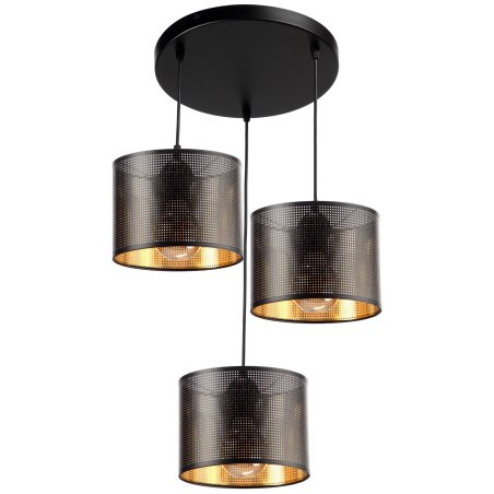 AŻUROWA LAMPA SUFITOWA TALERZ LISTWA ABAŻUR Z DZIURKAMI