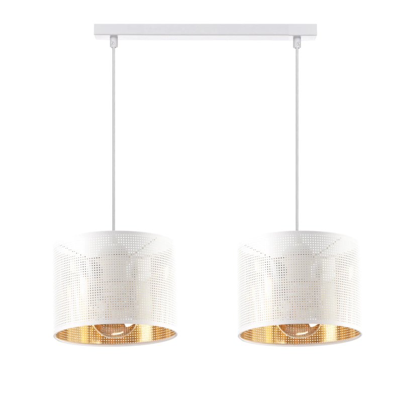 LAMPA WISZĄCA ŻYRANDOL AŻUR ABAŻUR Z DZIURKAMI