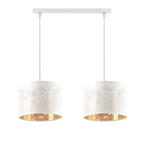 LAMPA WISZĄCA ŻYRANDOL AŻUR ABAŻUR Z DZIURKAMI