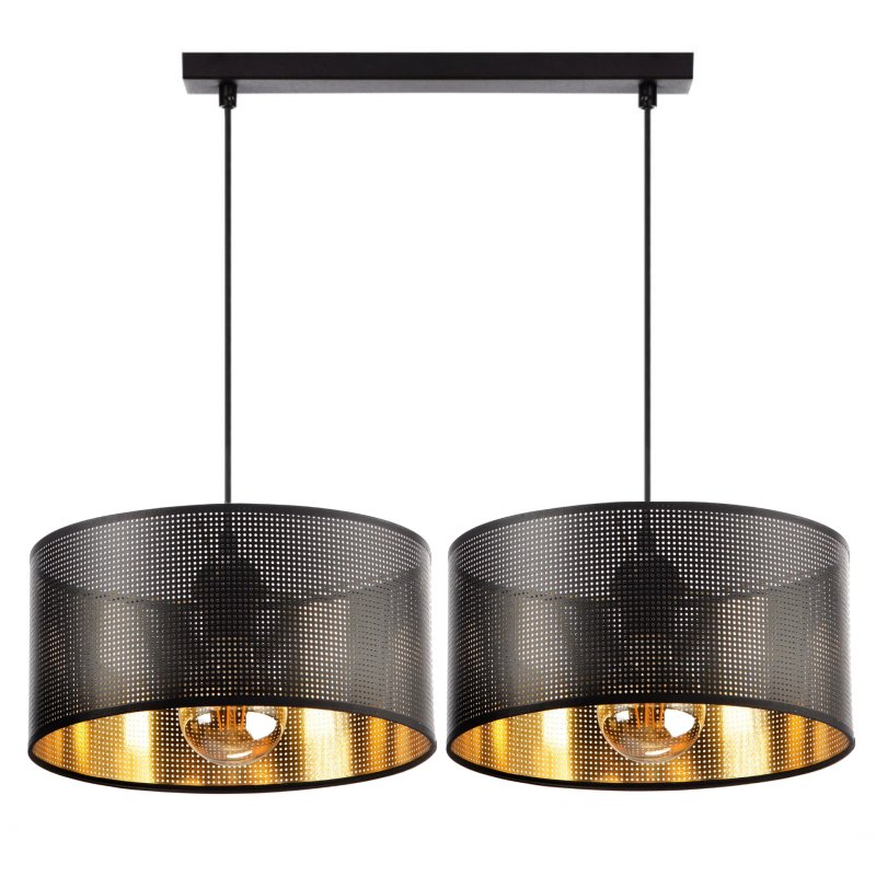 LAMPA WISZĄCA ŻYRANDOL AŻUROWY ABAŻUR DZIURKI 30CM