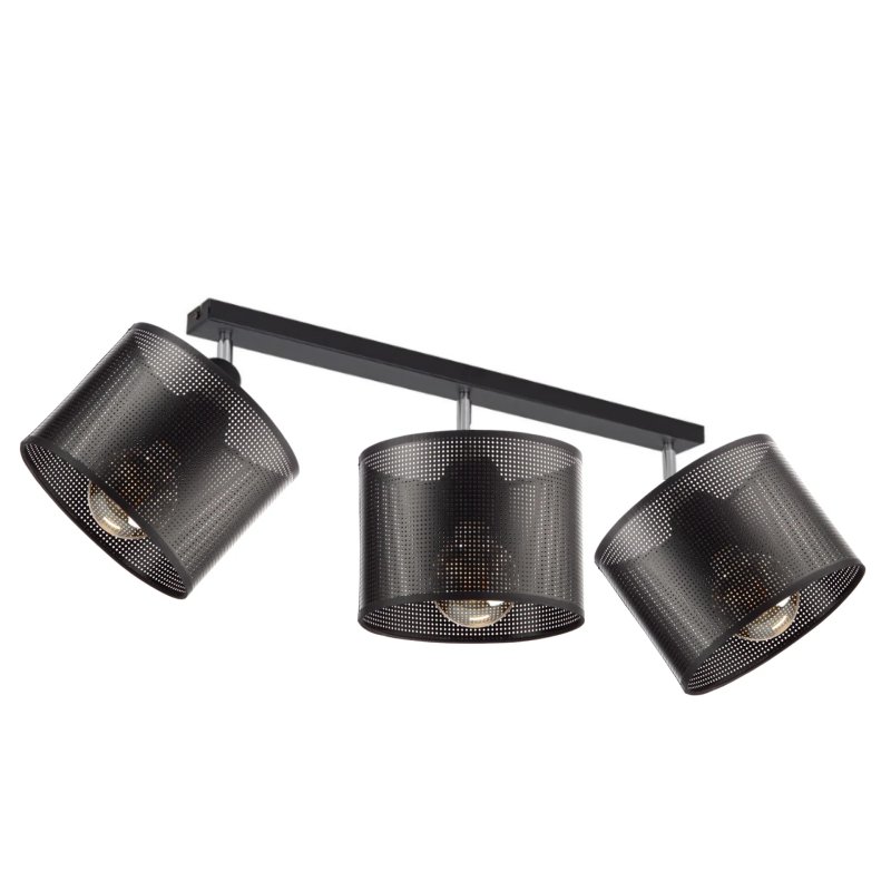 AŻUROWA LAMPA SUFITOWA LISTWA ABAŻUR Z DZIURKAMI