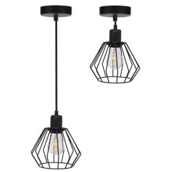 NOWOCZESNA LAMPA SUFITOWA WISZĄCA DIAMENT LOFT