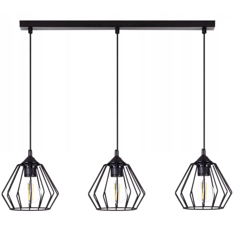 WISZĄCA NOWOCZESNA LAMPA SUFITOWA DIAMENT LOFT LED E27