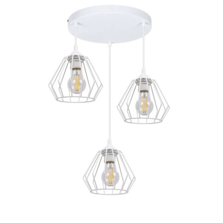 LAMPA SUFITOWA WISZĄCA DIAMENT BLACK LOFT LED E27