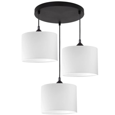 LAMPA SUFITOWA WISZĄCA ŻYRANDOL ZWIS DO SALONU E27 ABAZUR BIAŁY