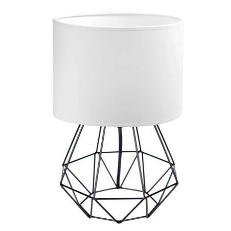 DWIE LAMPKI NOCNE STOŁOWE BIURKOWE ABAŻUR WALEC LED