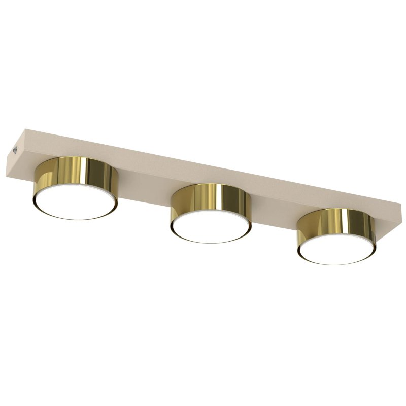 LAMPA DO SALONU SUFITOWA PLAFON LED LOFT GX53 BEŻ ECRU SPOT KASZMIR