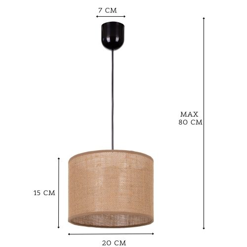 lampa wisząca juta