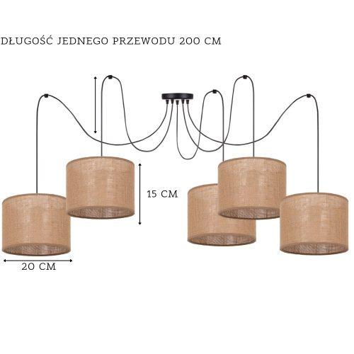 lampa wisząca juta