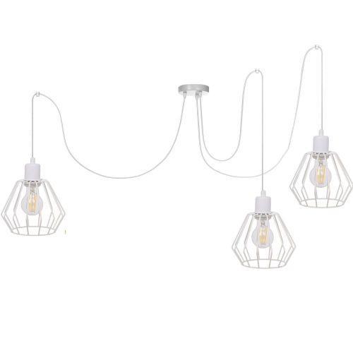 Lampa wisząca pająk białe diamenty