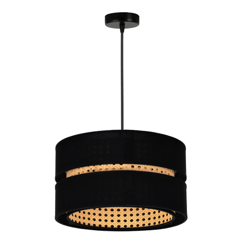 stylowa lampa wisząca ratan do pokoju