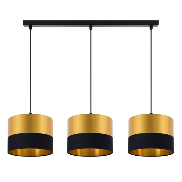 Lampa wisząca do salonu złoto